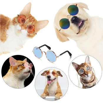 Pet okuliare cat produktov creative trend, pes, pet products nové podivné vtipné mačku slnečné Okuliare