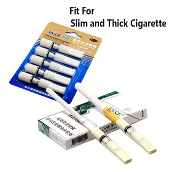 Dual Použiť Opakovane Tabak Cigaretový Filter Plastové Fajčenie Náustok Znížiť Dechtu Cigariet Držiteľ Umývateľný Fajčenie Príslušenstvo