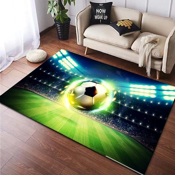Futbal obrázky koberec obývacia izba dekorácie, koberce pre spálne, obývacia izba koberec domov Vstupné dvere mat deti izba koberec