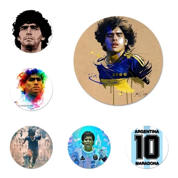 Diego Maradona Ikony Kolíky Odznak Dekorácie Brošne Kovové Odznaky Na Odevy Batoh Dekorácie