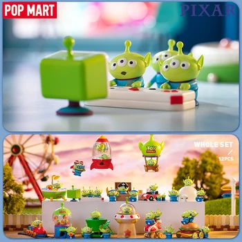 POP MART Disney Pixar Cudzincov Dní Série Mystery Box 1PC/12PC Akcie Obrázok Slepé Okno