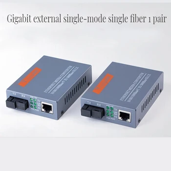 Gigabit Optických Médií Converter HTB-GS03 SA/B 10/100/1000Mbps Jednom Režime jednovláknová SC Port Externého Napájania