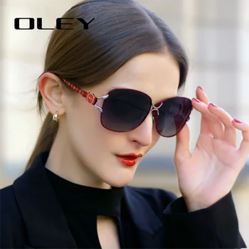 OLEY 2022 Nové slnečné Okuliare Pre Ženy, Luxusné Značky Dizajn Elegantný Štýl Polarizované Slnečné Okuliare UV400 Gradient Šošovky Okuliarov
