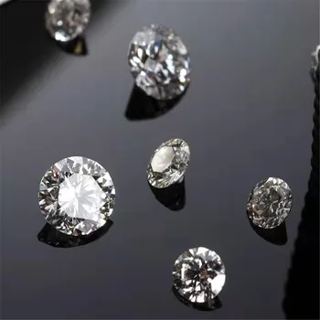 10-50Pcs/Veľa Skutočný Prírodný Diamant 1,2 MM priemer drahé Kamene Pre Vykladané Náramky, Prstene, Náušnice, Prívesky, Muži A Ženy Šperky