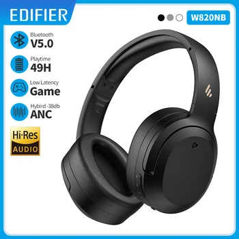 EDIFIER W820NB ANC Bezdrôtové Slúchadlá Bluetooth Slúchadlá Hi-Res Audio Bluetooth 5.0 40 mm Driver Type-C Rýchle Nabitie Hybrid ANC