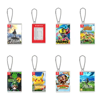 Mini Prípade OLED Keychain Box Pre Nintendo Prepínač Vyhradená Karty Vrecku Prenosné Jednej Hre Kartu Skladovanie Držiteľa Karty Micro SD
