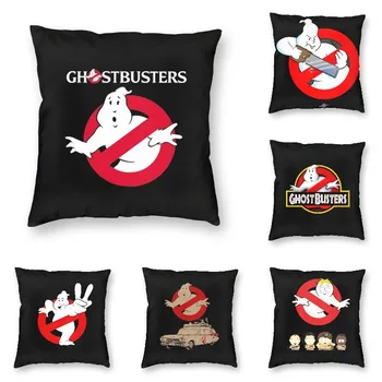 Ghostbusters Logo Hodiť Vankúš 40x40 Na Gauč Cartoon Komédii Luxusný Vankúš Velvet Textílie obliečka na Vankúš Domova