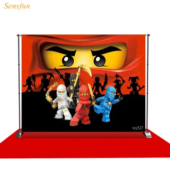 LEVOO fotografie tému pozadia Ninja Komiksu, Anime Stavebné Bloky hračka kulisu pre photo studio photocall pozadí