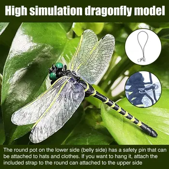 12cm Simulácia Dragonfly hračka Vonkajšie Repelent proti komárom Domov Obývacej Izby, Spálne, Nástenné Dekorácie, Záhradné Dekorácie, Remeslá