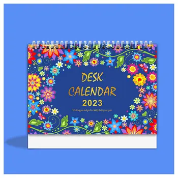 2023 English creative stolový kalendár Americký sviatok časovač stolový kalendár Nádherné jednoduchý stolový kalendár tlačené LOGO