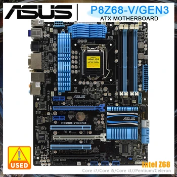 ASUS P8Z68-V/GEN3 základná Doska Intel Z68 Chipset Intel 82579 Gigabit LAN LGA1155 CPU Socket Podporuje Core i5, i7 i3 OC Doska