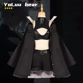 YoLuu medveďa 4-Hviezdičkový Anime Hovor noci Cosplay Nanakusa Nazuna Cosplay Kostým Parochňu Plášť Plášť Kože Vesta Šortky Oblečenie