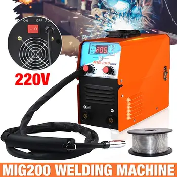Zvárač Mig Semi-Automatické 220V Invertor Tig Argón Arc Gasless Zvárač Mig MIG Zváranie Stroj S 0.8 mm 1.0 mm Plynu Flux Jadro Drôtu