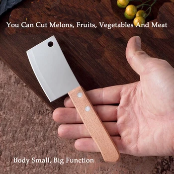 1Pcs Tvorivé Mini Kuchynský Nôž z Nerezovej Ocele Vreckové Nože Na Rezanie Mäsa, Rýb, Zeleniny A Ovocia Syr Maslo Nôž