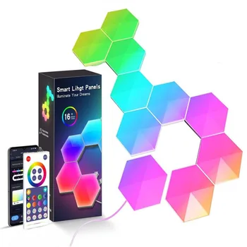LED Hexagon Svetlo RGB Bluetooth Herné Vnútorné Steny Svetlo, WIFI APLIKÁCIE Diaľkové Ovládanie Nočné Svetlo Hra Miestnosti Atmosféru Spálne Svetlá