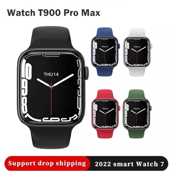 IWO 14 Pro Max Series 7 T900 Pro Max Smartwatch Bluetooth Hovor Srdcovej frekvencie Nepremokavé Športové Smart Hodinky Pre Apple iPhone Huawei