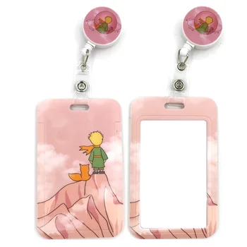 Malý Princ Ružová Krk Laná ID odznak držiteľa karty keychain Mobilný Telefón Popruh Darček Páse s nástrojmi popruhu náhrdelník Dary