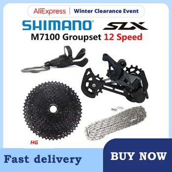 SHIMANO SLX M7100 1x12 Speed Prešmykač Sada MTB Horský Bicykel Shifter M7120 Prehadzovačka Svitu Kazeta 46t 50T 52T