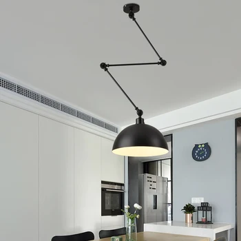 Nordic Dizajn Nastaviteľné Dlhé Rameno Prívesok ľahkej Hliníkovej Sconces LED Stropné Závesné Svietidlo pre Obývacej izby, Spálne, Jedálne