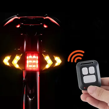 Zadné Lampy Smart Bicykli Bezdrôtové Diaľkové Zase Signálne Svetlá Požičovňa LED zadné svetlo Ľahko Inštalácie Osobné Časti Bicyklov