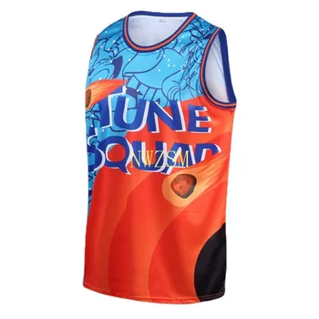 3 štýl Kostýmu Space Jam JAMES 6# Film Naladiť Družstvo Basketbal Jersey Nastaviť Športové Vzduchu Slam Dunk Rukáv Tričko Tričko Jednotné