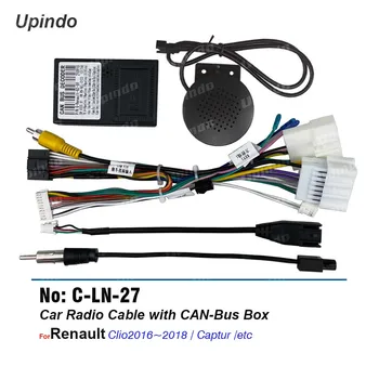 Autorádio Kábel s CAN Bus Políčko Napájanie Zapojenie Vedenia Konektor Adaptéra pre Renault Clio Captur Android Multimediálny Prehrávač