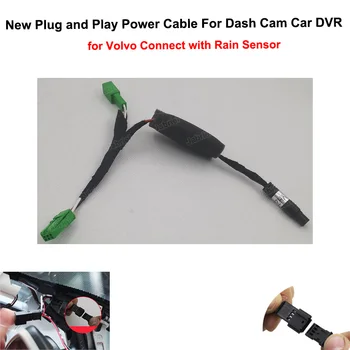 Plug and Play, Dažďový Senzor, Napájací Kábel pre Automobilové DVR Dash Cam Záznamník pre Volvo XC60 XC90 XC40 pre Volvo S60 S90 V60 V90 V70 V40
