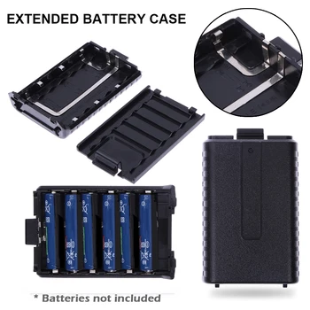 6 AAA Rozšírená Batéria Prípade Úložný Box Pre Baofeng UV5R 5RA B C D 5RE Plus Dve Spôsobom Rádio Intenzívne