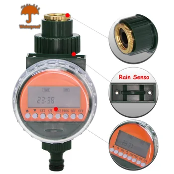 1PC Dažďový Senzor Vody Časovač LED Displej Automatické Electonic Zavlažovanie Radič pre Záhradné Domov Rastlina, Kvet Zavlažovacie Systém