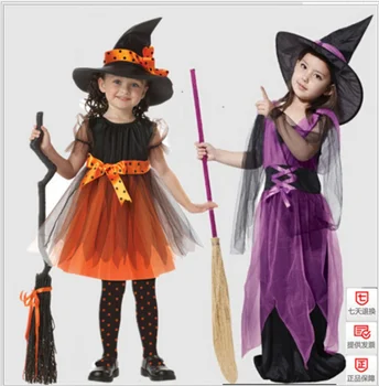 2021 Halloween kostýmy detí Cosplay animácie kostýmy čarodejnice úlohu hrať Halloween kostýmy