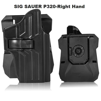 SIG SAUER P320 Kompaktný 9mm/.40 Gun Puzdro Taktické Lov Pás Pádlo Pištoľ Pištoľ Závesu Prípade
