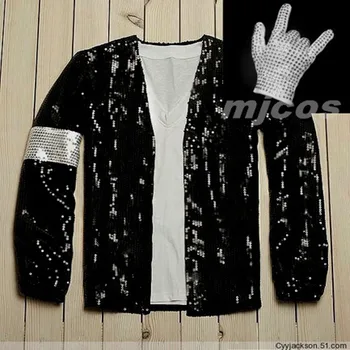Michael Jackson kabát Billie Jean štýl Bunda & rukavice Moderné tanečné kostýmy cosplay kostým cos oblečenie doprava Zadarmo Michael J