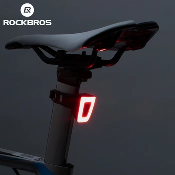 ROCKBROS Mni Svetlo na Bicykel Nepremokavé USB Nabíjateľné Prilba zadné svetlo Svietidla Pre Požičovňa LED Bezpečnosti Noc na Koni zadné Svetlo