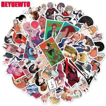 10/30/50Pcs Pílou Muž Nálepky Moc Hayakawa Aki Reze Higashiyama Kobeni Stikers Anime Nepremokavé PVC Samolepky Deti Hračky