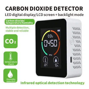 3 v 1, prenosné oxidu uhličitého detektor teplota a vlhkosť monitorovacích zariadení smart kvality vzduchu senzor zariadenia