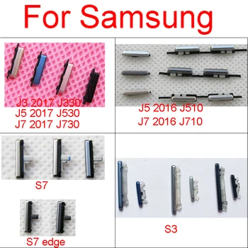 Pre Samsung Galaxy S3 i9300 S7 Okraji J5 J7 2016 J510 J710 / J3 J5 J7 2017 J730 J530 J330 Objem Energie Na Vypnutie Bočné Tlačidlo Tlačidlo