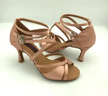 Nové Módne profesionálne dámske latinské tanečné topánky sála salsa topánky tango topánky party & svadobné topánky 6209FL2 doprava zadarmo