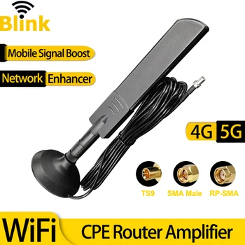 5G WiFi Dual Band Anténa Omni Signál Booster 4G Full-band Anténa Zosilňovač TS9 Magnetické Základne pre Bezdrôtový Router Sieťová Karta