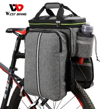 ZÁPAD CYKLISTIKA Cyklistické tašky 3in1 Trunk Bag MTB, Road Bike Veľkú Kapacitu Cestovná Taška Chvost Sídlo Taška Cyklistické Doplnky S Daždi Kryt