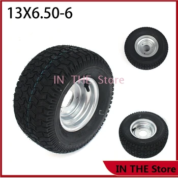 13X6.50-6 pneumatiky tubeless široké pneumatiky + 6 inche zliatiny rozbočovač pre 4wheel ATV Go-kart vyhliadkové auto príslušenstvo 13 palcový vákuové kolesá