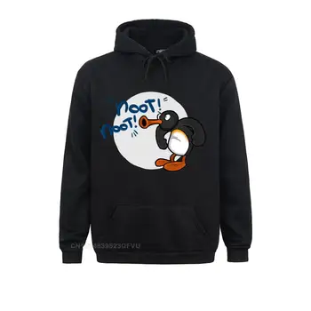 Noot Noot Pingu Hoodies Mužov Bavlna Zábavné Hoodie Kolo Golier Penguin Meme Legrační Karikatúra Tees Oblečenie Tlač