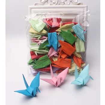 100KS 10 cm 15 cm Hotové Ručne Tisíc 1000 Origami Žeriavov Papiera Dekorácie Na Svadby, Narodeniny Premade Kreatívne Darčeky